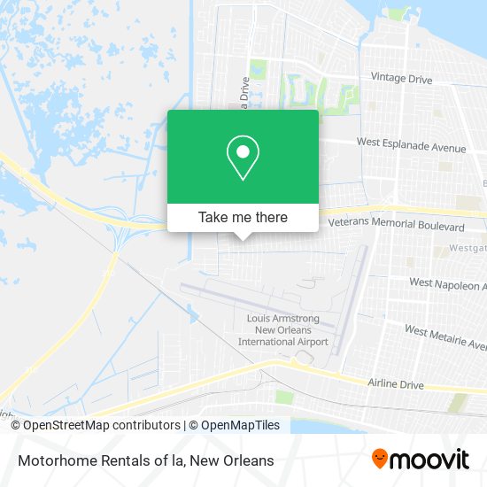 Motorhome Rentals of la map