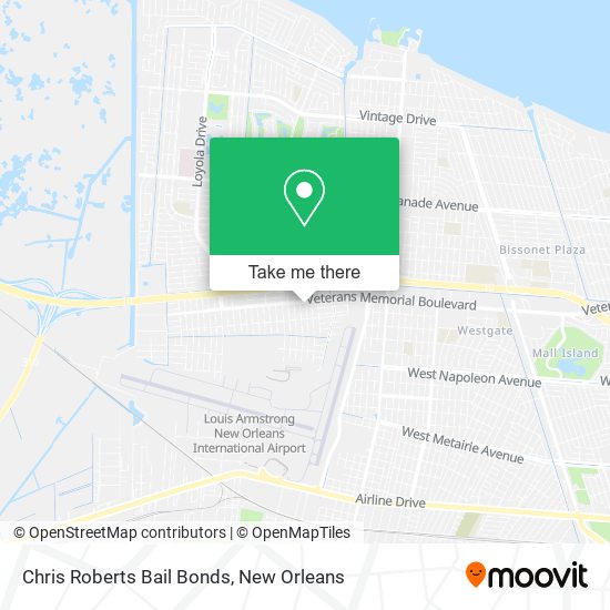 Chris Roberts Bail Bonds map