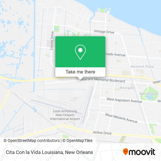 Mapa de Cita Con la Vida Louisiana