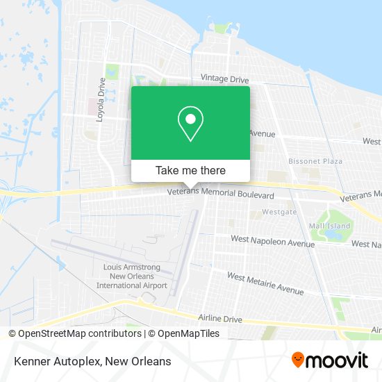 Kenner Autoplex map