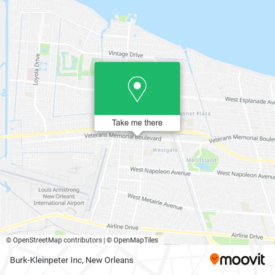 Burk-Kleinpeter Inc map