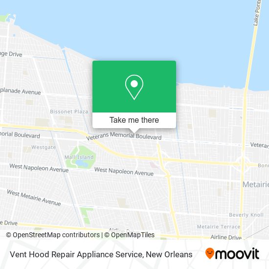 Mapa de Vent Hood Repair Appliance Service