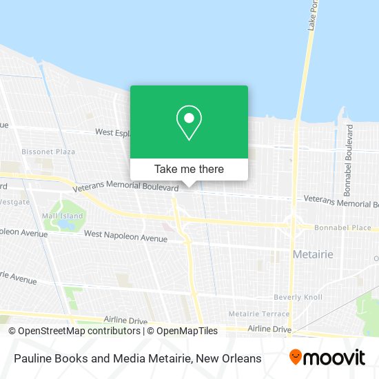 Mapa de Pauline Books and Media Metairie