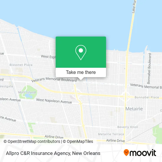 Mapa de Allpro C&R Insurance Agency