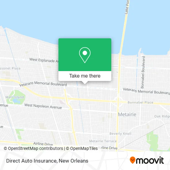 Direct Auto Insurance map