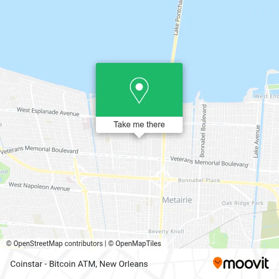 Coinstar - Bitcoin ATM map