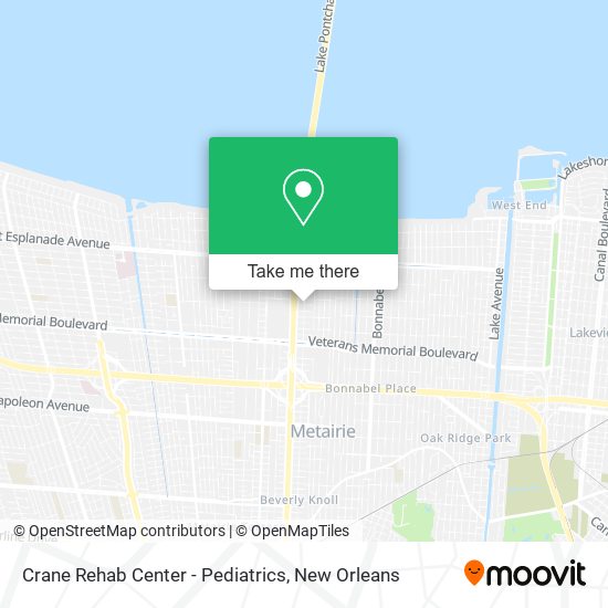 Crane Rehab Center - Pediatrics map