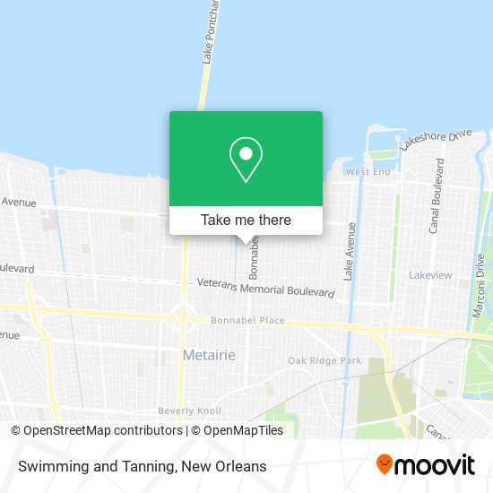 Mapa de Swimming and Tanning