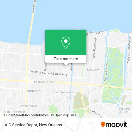 A C Service Depot map