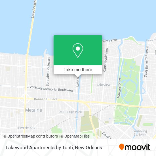 Mapa de Lakewood Apartments by Tonti