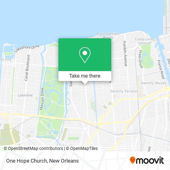 Mapa de One Hope Church