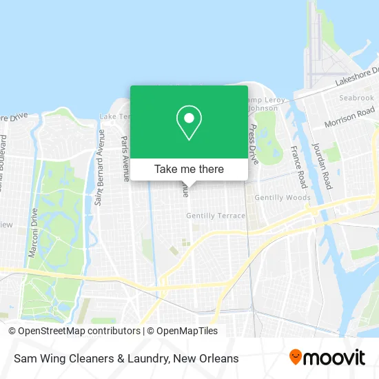 Sam Wing Cleaners & Laundry map