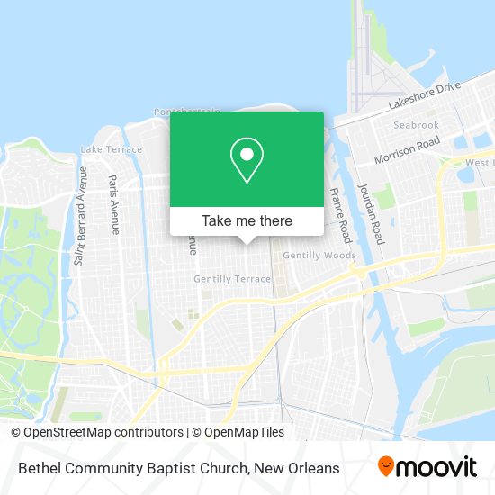 Mapa de Bethel Community Baptist Church