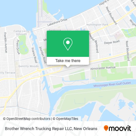 Mapa de Brother Wrench Trucking Repair LLC