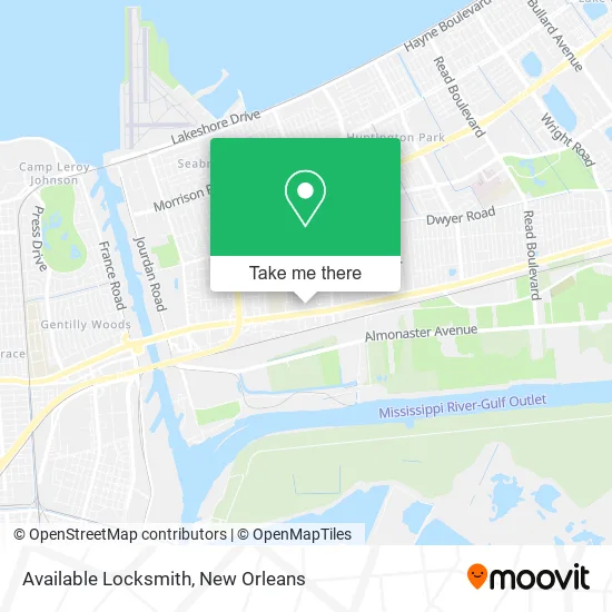 Available Locksmith map
