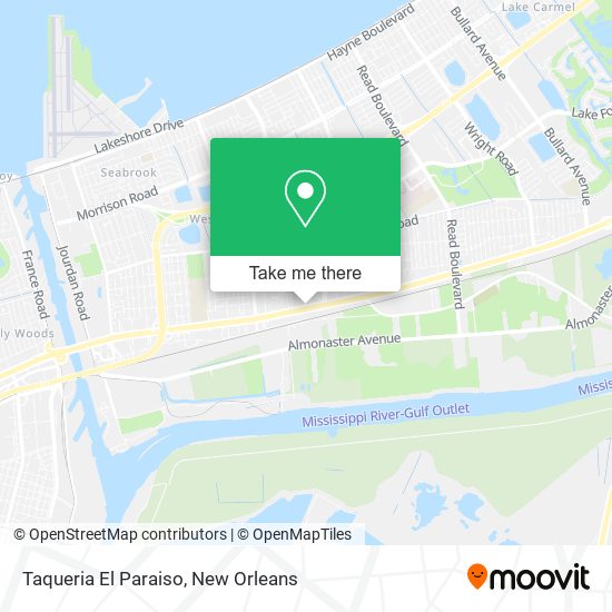 Mapa de Taqueria El Paraiso