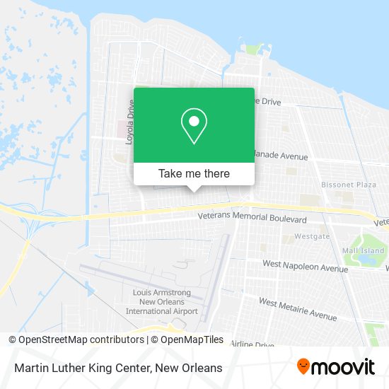 Mapa de Martin Luther King Center