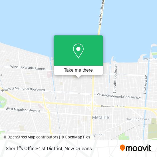 Mapa de Sheriff's Office-1st District