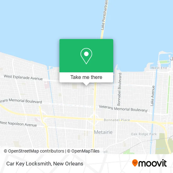 Car Key Locksmith map