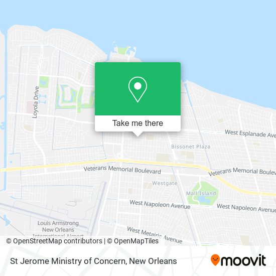 St Jerome Ministry of Concern map
