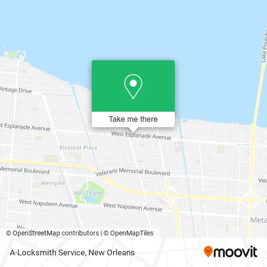A-Locksmith Service map