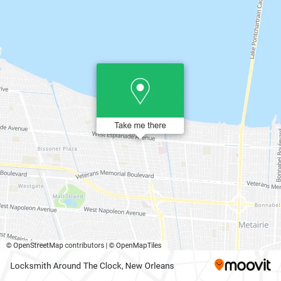 Locksmith Around The Clock map