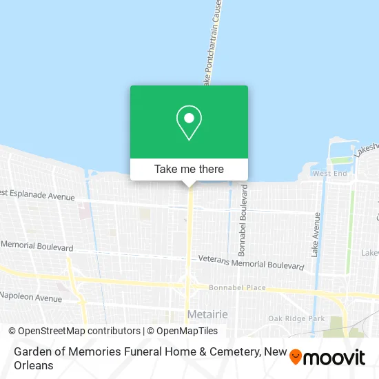 Mapa de Garden of Memories Funeral Home & Cemetery
