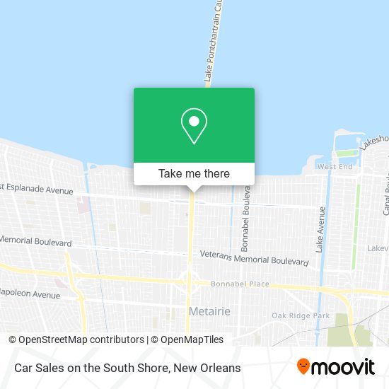 Car Sales on the South Shore map