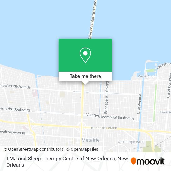 TMJ and Sleep Therapy Centre of New Orleans map