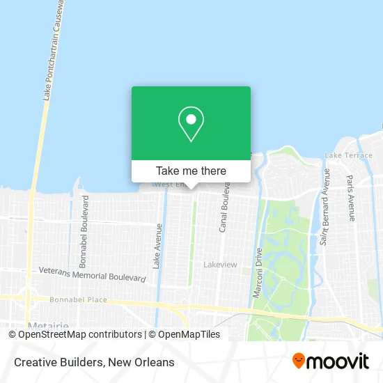 Creative Builders map