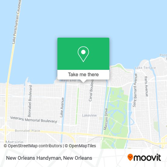 New Orleans Handyman map