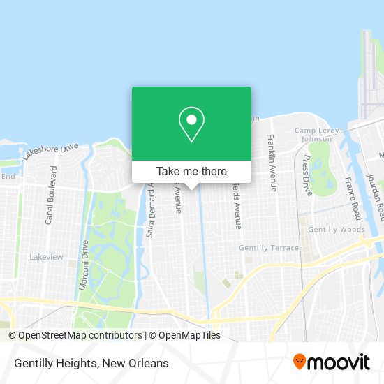 Mapa de Gentilly Heights
