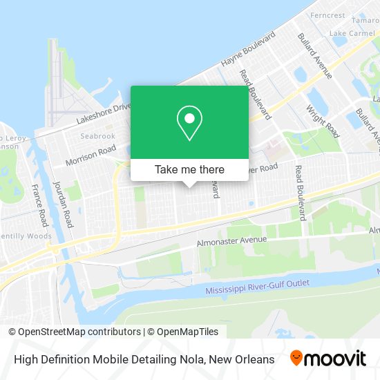 Mapa de High Definition Mobile Detailing Nola