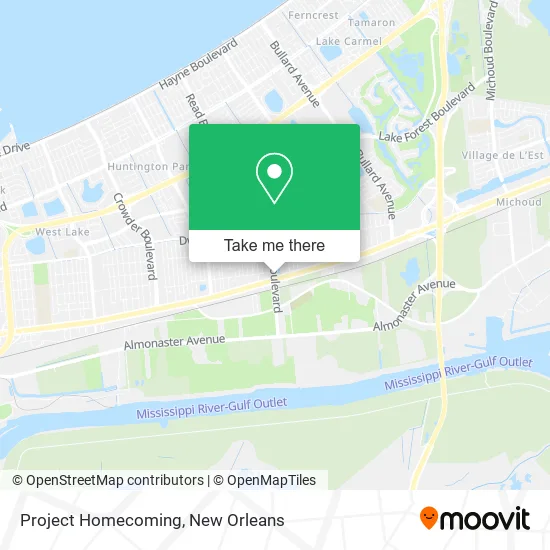 Project Homecoming map