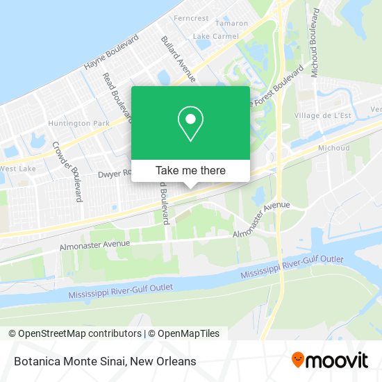 Botanica Monte Sinai map