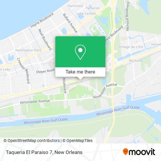 Mapa de Taqueria El Paraiso 7