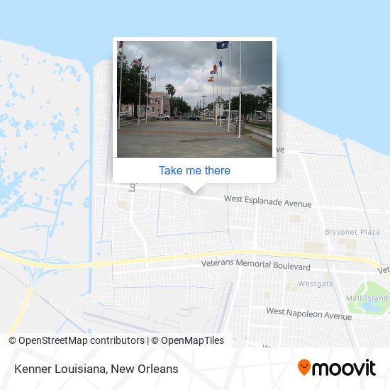 Mapa de Kenner Louisiana