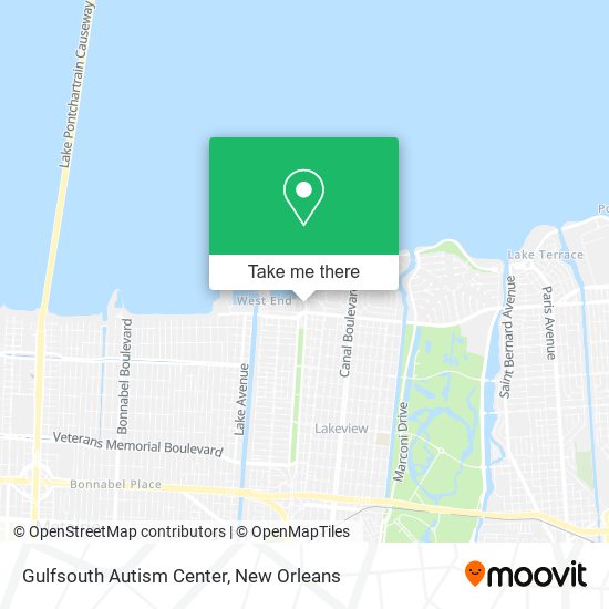 Mapa de Gulfsouth Autism Center