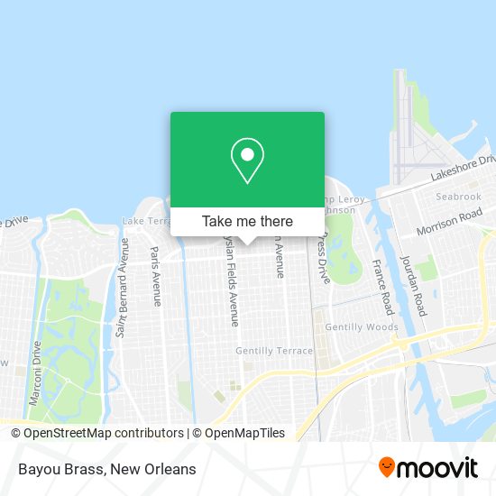 Bayou Brass map