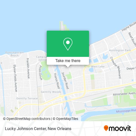 Lucky Johnson Center map