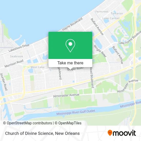 Church of Divine Science map