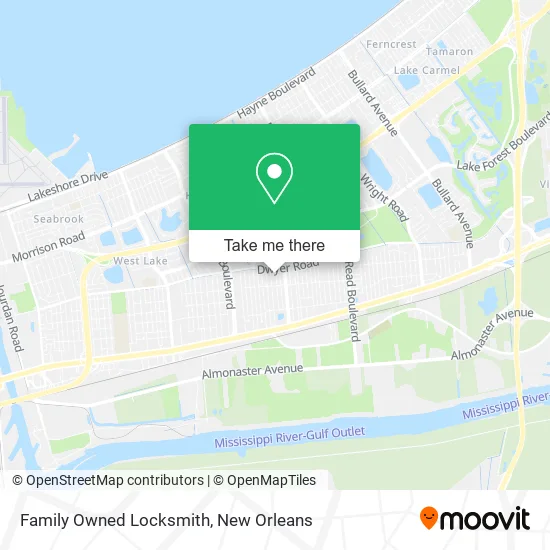 Family Owned Locksmith map
