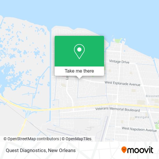 Mapa de Quest Diagnostics