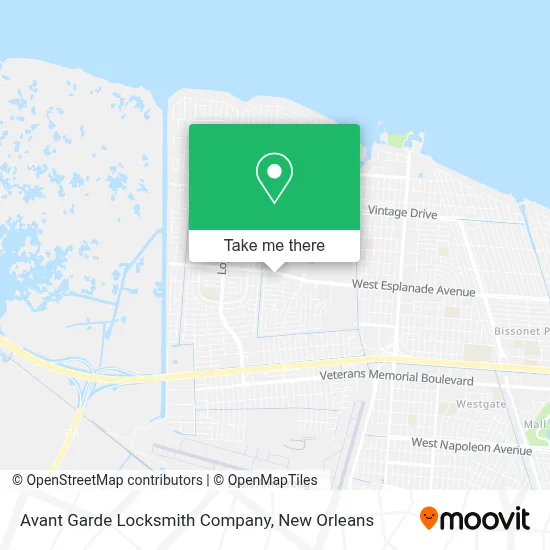 Avant Garde Locksmith Company map