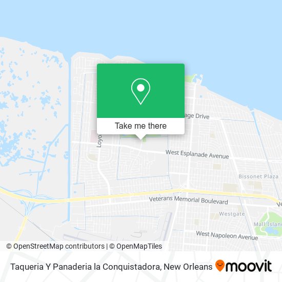 Mapa de Taqueria Y Panaderia la Conquistadora