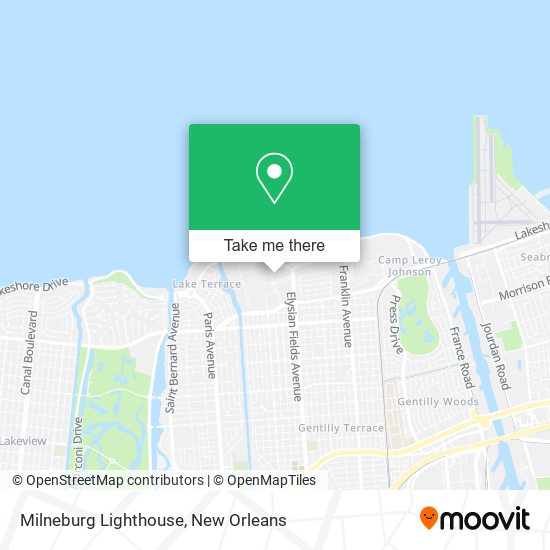 Mapa de Milneburg Lighthouse