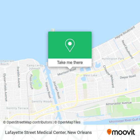 Lafayette Street Medical Center map