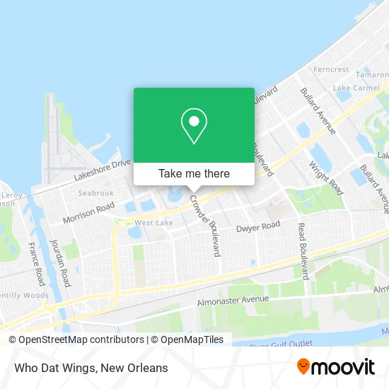 Who Dat Wings map
