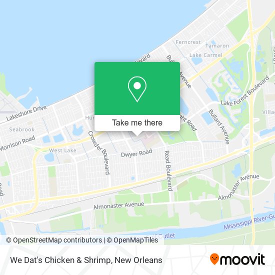Mapa de We Dat's Chicken & Shrimp