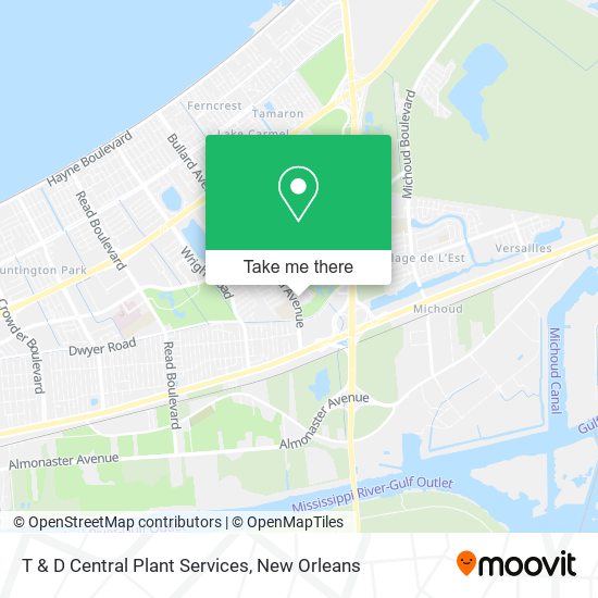 Mapa de T & D Central Plant Services